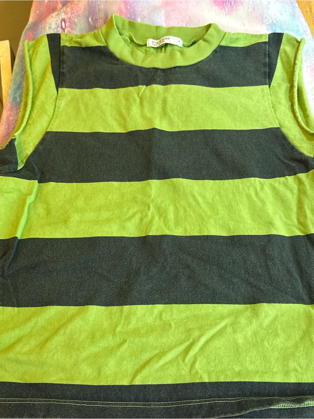 Stateside Bright Lime Ribbed Tee
